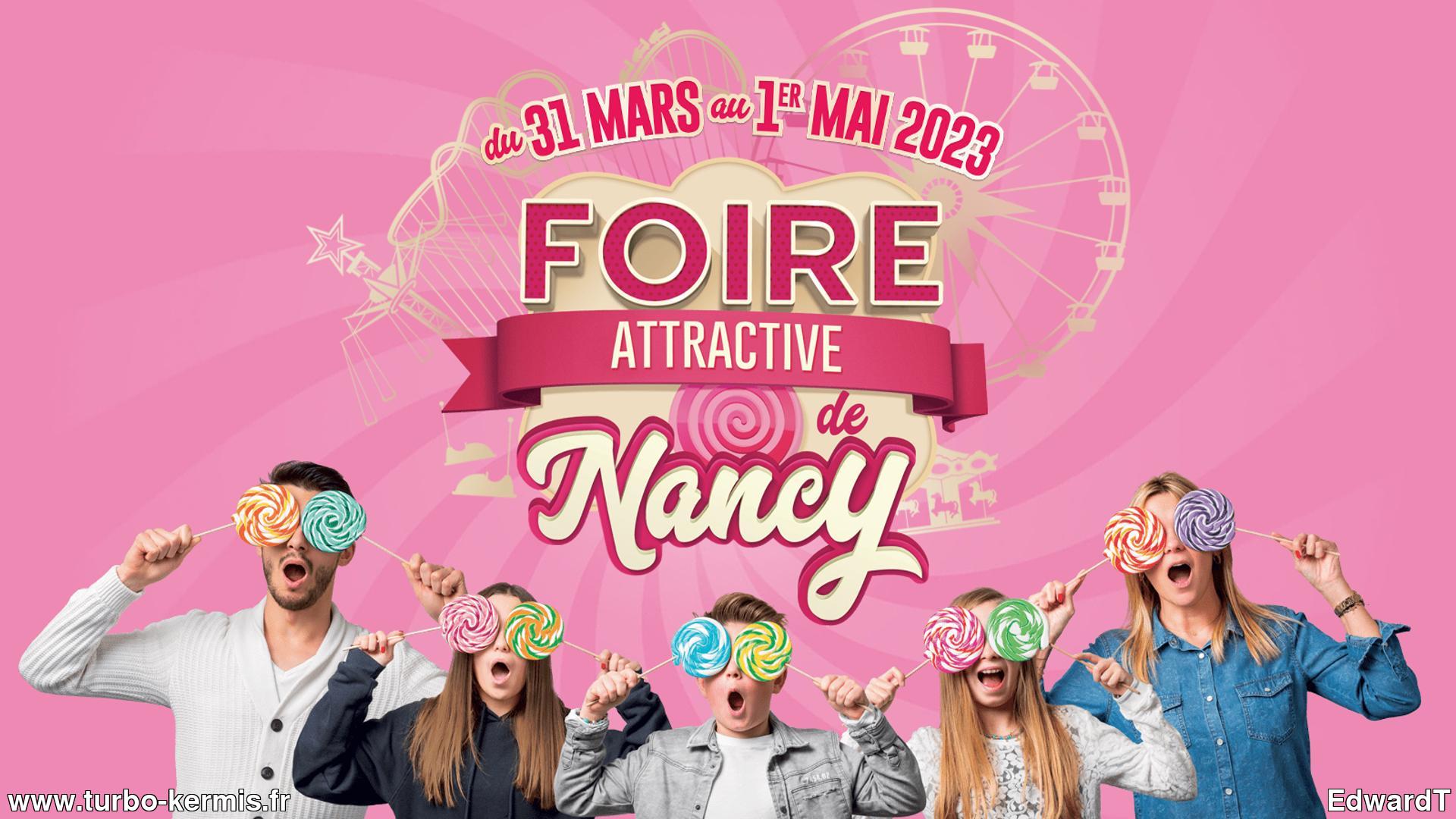 Affiche officielle de la Foire attractive de Nancy 2023