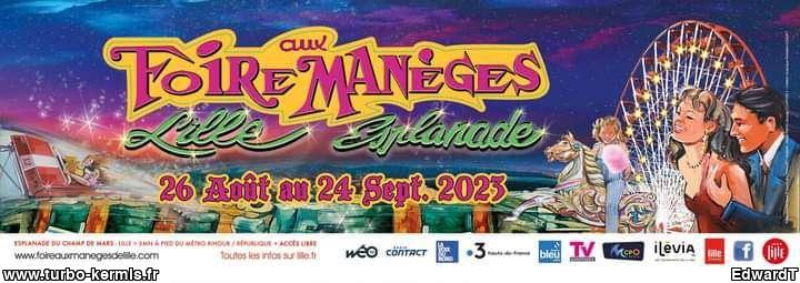 Affiche officielle de la Foire aux manèges de Lille 2023