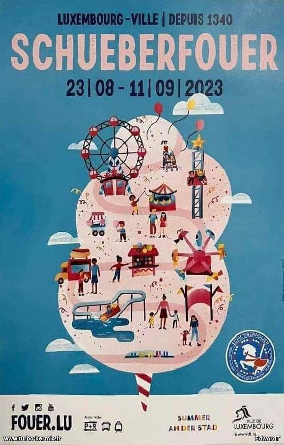 Affiche officielle de Schueberfouer de Luxembourg 2023
